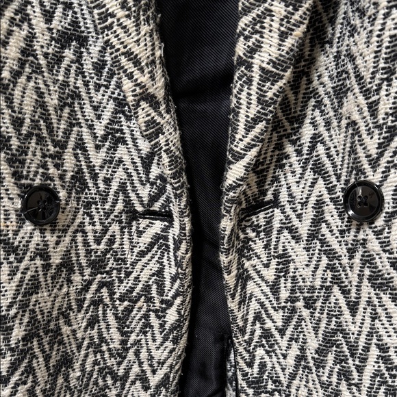 Banana Republic Black and White Chevron Blazer - Picture 9 of 16